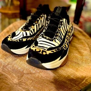 Mark Nason Mixed Fur Print Griller Sneaker
